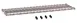 Metro 1860DRK4 Dunnage Shelf, 60" W x 18" D Wire Deck, Gray Epoxy Finish, 1" Square Tubing, Holds 1000 lbs 1 image