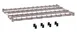 Metro 2436DRK4 Dunnage Shelf, 36" W x 24" D, Gray Coated Wire Deck, 1" Tubing, 1600 lbs, Microban Antimicrobial 1 image