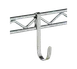 Metro HK23B Super Erecta Snap-On Hook, 3-7/16"H, black 1 image