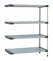 Metro M4-1836GF-63-A4 - 4‑Tier Polymer Shelving Unit, 18" D x 36" W x 63" H, 2000 lbs total, 800 lbs per shelf, NSF 1 image