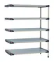 Metro M4-1842GF-63-A5 - 5‑Tier Polymer Shelving Unit, 18" D x 42" W x 63" H, 800 lbs per shelf, 2000 lbs total, rust‑proof 1 image