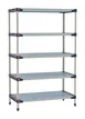 Metro M4-2424G-74-S5 5-Tier 24"x24"x74" Polymer Shelving Unit, 2000 lbs, 800 lbs per shelf, leveler feet 1 image