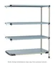 Metro MQ-1836GF-63-A4 All Plastic Shelving Unit 1 image