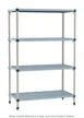 Metro MQ-2130G-74-S4 - 4-Tier Polymer Shelving Unit, 21" D x 30" W x 74" H, 800 lb per shelf, 2000 lb, Microban mats, NSF 1 image