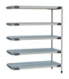 Metro MX-1824G-63-A5 5‑Tier Add‑On Polymer Shelving Unit, 18" D x 24" W x 63" H, 800 lb per Shelf, 2000 lb total, stainless steel corners, removable mats, NSF 1 image