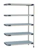 Metro MX-1872G-74-A5 5-Tier Polymer Shelving Unit, 18" D x 72" W x 74" H, 600 lbs shelf, 2000 lbs total, NSF 1 image