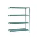 Metro PR-213074K3-A-4 Plastic with Metal Post Shelving Unit 1 image