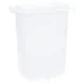 AllPoints 321791 Fountain Jar - 3.5qt 10" Deep White Server #82557, NSF Ice Cream Topping Rail Part 1 image