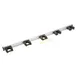 AllPoints 36118 Mop Broom Holder - 36" x 2" Rail with Plastic Slots Holds X‑Large Mops - 1/Case 1 image