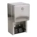 AllPoints 38234 - 2‑Roll Toilet Tissue Dispenser, 11¼" H, Stainless Steel Finish, Locking - 1/Each 1 image