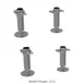Glastender LEG03X4 Leg, 3" Legs, Set of 4, for Equipment Mounting and Support Installation 1 image
