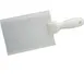 AllPoints 1371697 - Perfect 10 Spatula, 6" W x 13-3/4" L, White Plastic Blade, Handle, Fits #10 Cans 1 image