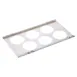AllPoints 178779 FIFO Bottle Holder - 6 Hole, 1/3 Size Pan, Squeeze Bottle, Stainless Steel 1 image
