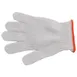 AllPoints 81514 Cut Resistant Slicer Glove, Small, Stainless Steel, White with Yellow Wristband 1 image
