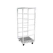 Winholt AL-3206CR-MLC Aluminum Holds 6 Standard Size 26-1/2" X 29- 1/8" Crisping Baskets. Unit Has Locking Casters 1 image
