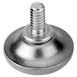 AllPoints 1211011 Leveler Glide for Chairs/Bar Stools, 1-1/8" Base Dia., 5/16"-18 Thread, Plastic Base 1 image