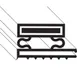AllPoints 1271160 Refrigerator Door Gasket, 21½" x 18½" 4‑Sided Magnetic Screw‑In Vinyl, Gray Finish 1 image