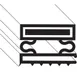 AllPoints 1271161 Refrigerator Door Gasket, 21.25" x 18.5" Magnetic Vinyl Gray, 4‑Sided Seal 1 image