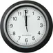 AllPoints 1511054 Wall Clock, 12" Diameter, White Face Black Numerals, Frame, 1 AAA Battery Needed 1 image