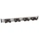 AllPoints 1591144 Mop Broom Holder, 20" Aluminum Holder with Sliding Brackets and Hardware 1 image