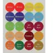 AllPoints 185653 FIFO Cap Labels for Squeeze Bottle Caps, Single Sheet of 24 Labels – Cap Labels 1 image