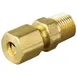 AllPoints 261395 Male Coupling, 3/16" CCT, 1/8" NPT 1 image