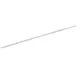 AllPoints 261871 Shelving Clip - 36" Pilaster with Keyhole, 1/2" Shelf, Aluminum Finish, Tool-Free Removal 1 image