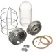 AllPoints 381322 Refrigeration Light Fixture with Junction Box, Globe, Wire Guard, Fits 100W Bulb 1 image