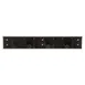 AllPoints 75898 Mop & Broom Holder, 1-3/4" Deep x 18" OAL, Handle, Black, Includes Hangers & Hook 1 image