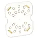 AllPoints 76352 Shelf Drain Food Storage Box, 1/6 Size Polycarbonate Tray, Replaces Cambro 60HPD 1 image