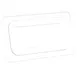 AllPoints 76539 Flat Clear Plastic Food Pan Lid, 1/4‑Size Cover, Replaces Cambro 40CWC, Clear Finish 1 image