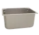 AllPoints 78339 Stainless Steel Steam Table Pan - 1/2 Size, 6" Depth, 10 Qt Capacity, Solid 1 image