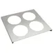 AllPoints 78778 FIFO Bottle Holder, 4‑Hole, 1/6‑Size Pan, Smallware Tabletop Dispenser 1 image