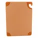 AllPoints 8121521 - San Jamar Saf-T-Grip Cutting Board, 15" x 20" x 1/2", Brown Co-Polymer, NSF Certified 1 image