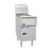 Pitco SSH55-2FD Floor Model Gas Deep Fryer, NG or LP, 100 Ibs, 160.000 BTU, Under-Fryer Drawer Filtration 1 image
