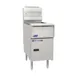 Pitco SSH55-4FD Floor Model Gas Deep Fryer, Full Pot NG/LP, 200 Ibs Capacity, 320,000 BTU, Filter System 1 image