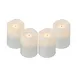 Sterno 60326 Flameless Votive Candle, 2.0-T LED White, Timer, 24-Hour Run, 3-Hour Charge - 4/Pack 1 image