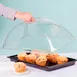 Sterno 70174 Rectangular Chafer Cover, Full‑Size Polycarbonate, Pinch Grip Handle, Portals - 3/Case 6 image