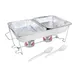 Sterno 70370 Kit - Chafing Dish with Rack, Water Pan, Food Pans, Heat, Serving Utensils - 4/Case 2 image