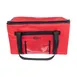 Sterno 71576 Red Insulated Food Carrier 15" x 23" x 13.5" Leak‑Proof Bag Holds Six Pans, Vinyl Liner 1 image