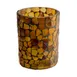 Sterno 80100 Morocco Candle Lamp, 3.5" H x 2.63" Dia., Mosaic Amber Glass, Wax Candle - 6/Case 2 image