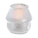 Sterno 80130 Chatterly Lamp, 3½" H x 3¼" Dia Frost Glass Shade, Fits 8-12hr Wax Candles - 6/Case 1 image