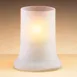 Sterno 80132 Bondir Lamp, Frosted Glass, 4½" H x 3¾" Dia., Fits 15-36 Hr Wax Candles - 6/Case 3 image