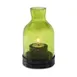 Sterno 80136 Edison Lantern Lamp, 5½" H x 3¼" Glass, Green, Soft Light Liquid Wax Candles, 6/Case 1 image