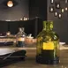 Sterno 80136 Edison Lantern Lamp, 5½" H x 3¼" Glass, Green, Soft Light Liquid Wax Candles, 6/Case 6 image