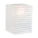 Sterno 80144 Elegance Kelly Lamp, 4" H x 2-7/8" Dia., Frost Glass, Wax Candle Compatible - Case 2 image