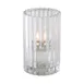 Sterno 80214 Paragon Candle Lamp, 5" H x 3-1/8" Dia Clear Glass, Wax or Flameless Candles - 6/Case 1 image