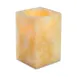 Sterno 80230 Classic Alabaster Candle Lamp, 3½" H x 2½" Dia., Square Glass Globe, Liquid Wax, - 6/Case 1 image