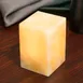 Sterno 80230 Classic Alabaster Candle Lamp, 3½" H x 2½" Dia., Square Glass Globe, Liquid Wax, - 6/Case 3 image