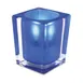Sterno 80234 Classic Elegance Lamp, 4" H x 3" Dia., Square Blue Glass, Light Wax Candles, - 6/Case 1 image